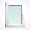 Okno 670 x Wysokość 870 mm Nebraska / Biały